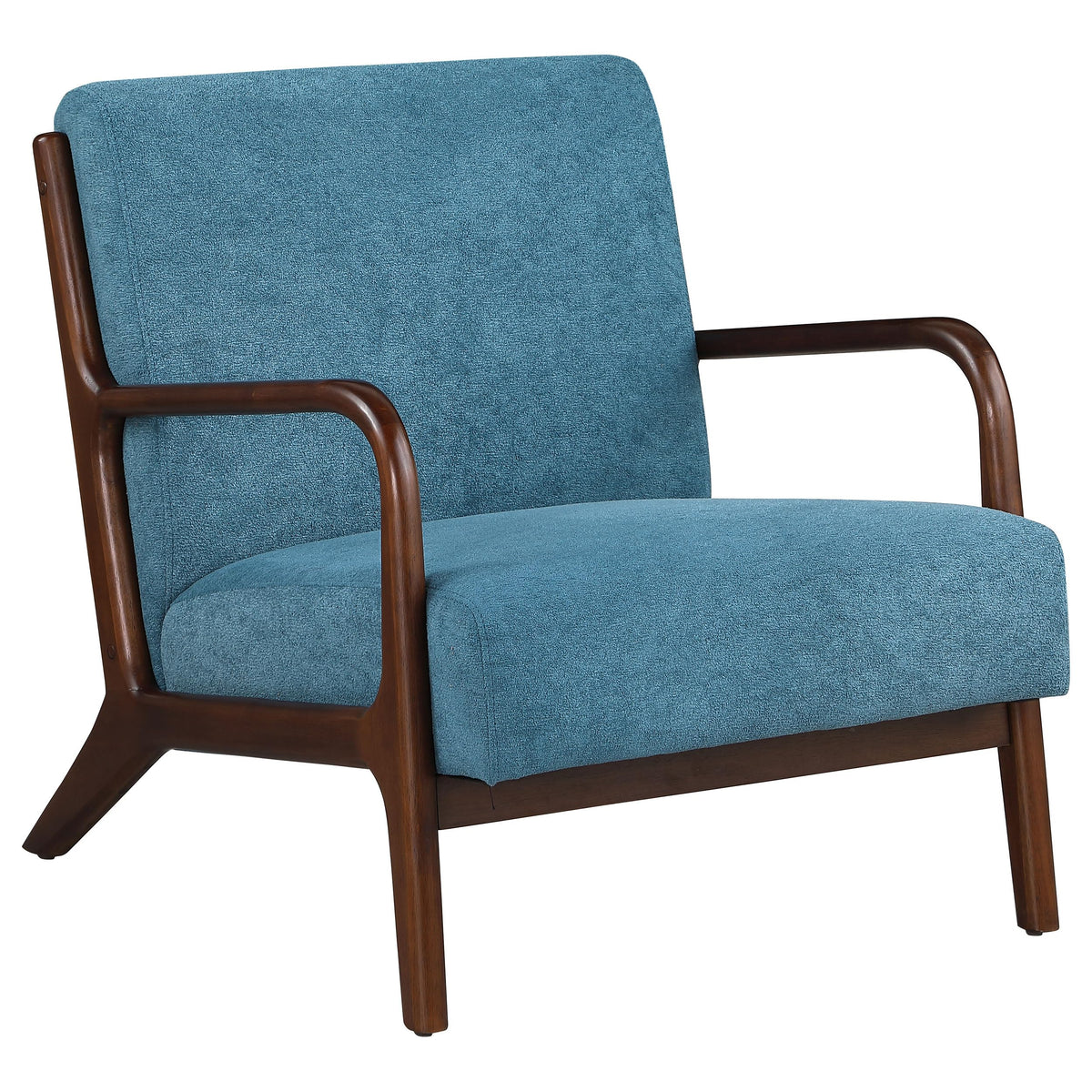 Coaster Home Furnishings Foster Upholstered Wood Frame Accent Chair Peacock Blue