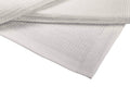 Crover Collection All Season Thermal Waffle Cotton Queen Blanket 90'X90' Glacier Grey With Deep Plain Edge Border Durable And