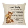 Xunlizxy To My Brother Throw Pillow Cover Gift,Funny Brother Pillow Cover For Men Boys Teens Birthday Christmas Brother Gift Fro