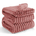 Bedsure Brick Dust Fleece Queen Blanket For Couch - Super Soft Cozy Blankets For Women, Cute Small Blanket For Girls, 90X90 Inch