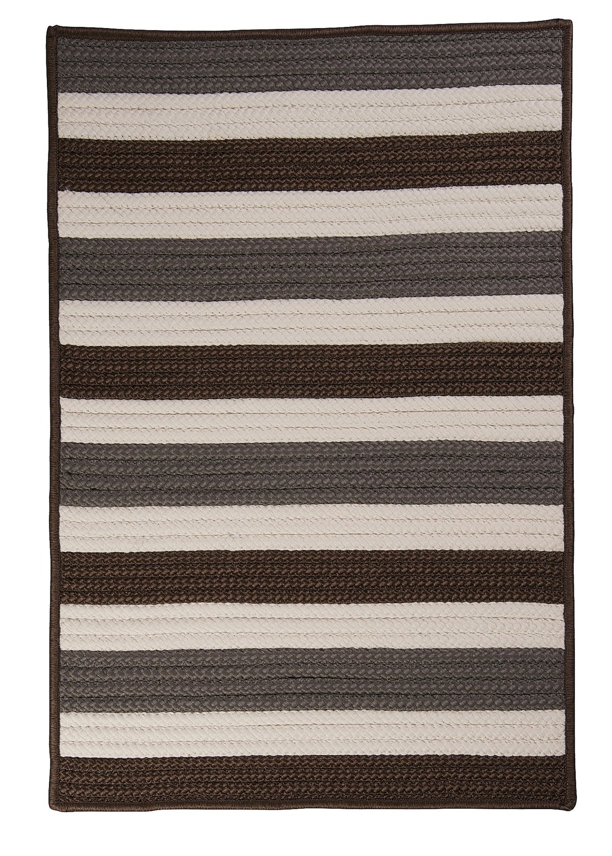 Portico Braided Area Rug, 2X10, Stone