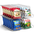 Sorbus Snack Organizer for Pantry, Clear Stackable Chip Bins (4 Pack)