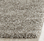 Safavieh Milan Shag Collection Area Rug - 11' Square, Grey, Solid Design, Non-Shedding & Easy Care, 2-Inch Thick Ideal For High