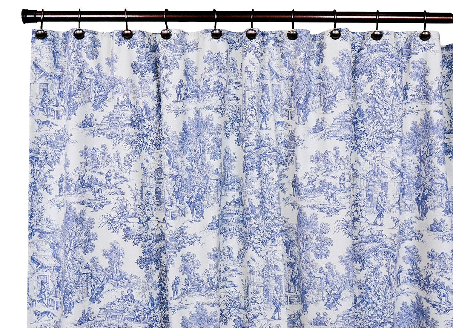 Ellis Curtain Victoria Park, Shower Curtain, Blue 72.00 x 70.00
