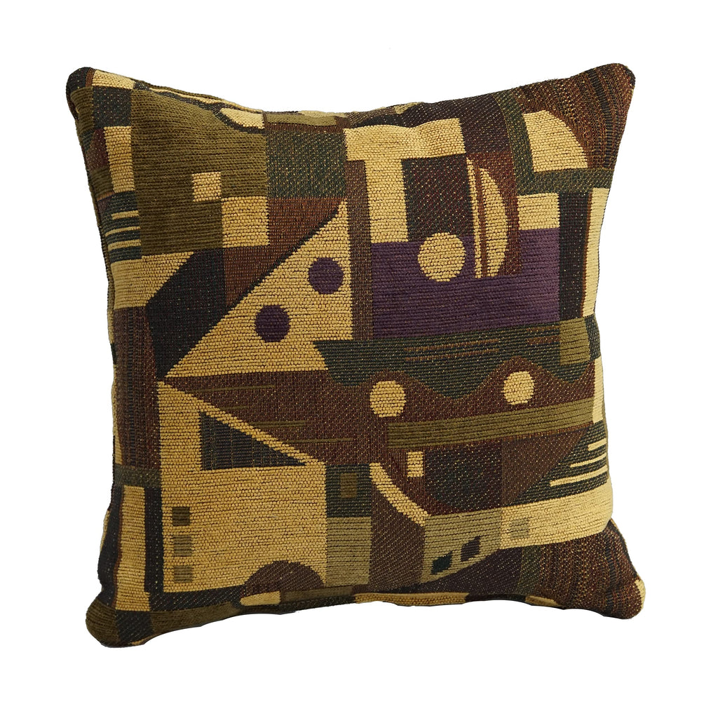 Blazing Needles Jacquard Chenille Throw Pillow, 17", Tate Grape