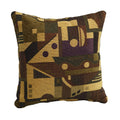 Blazing Needles Jacquard Chenille Throw Pillow, 17", Tate Grape