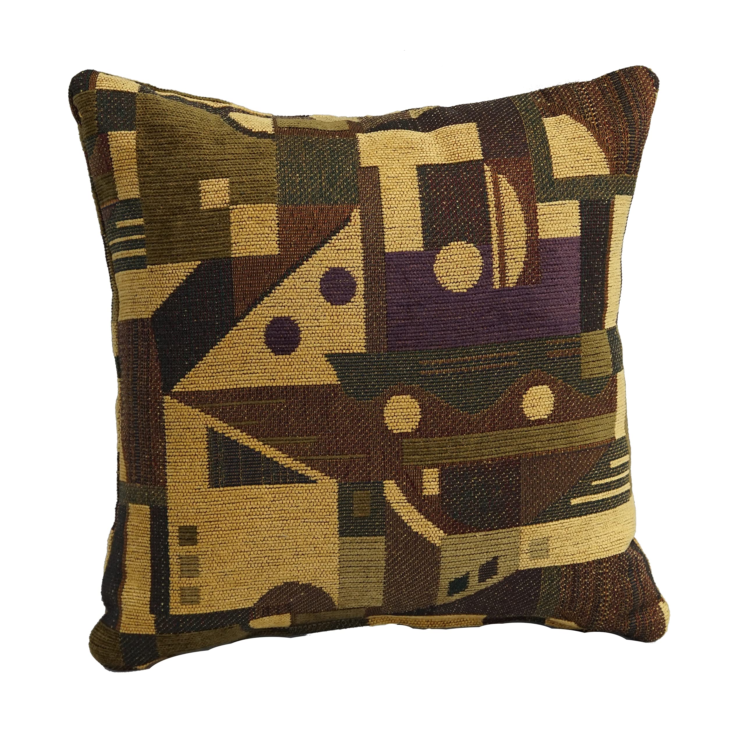 Blazing Needles Jacquard Chenille Throw Pillow, 17", Tate Grape