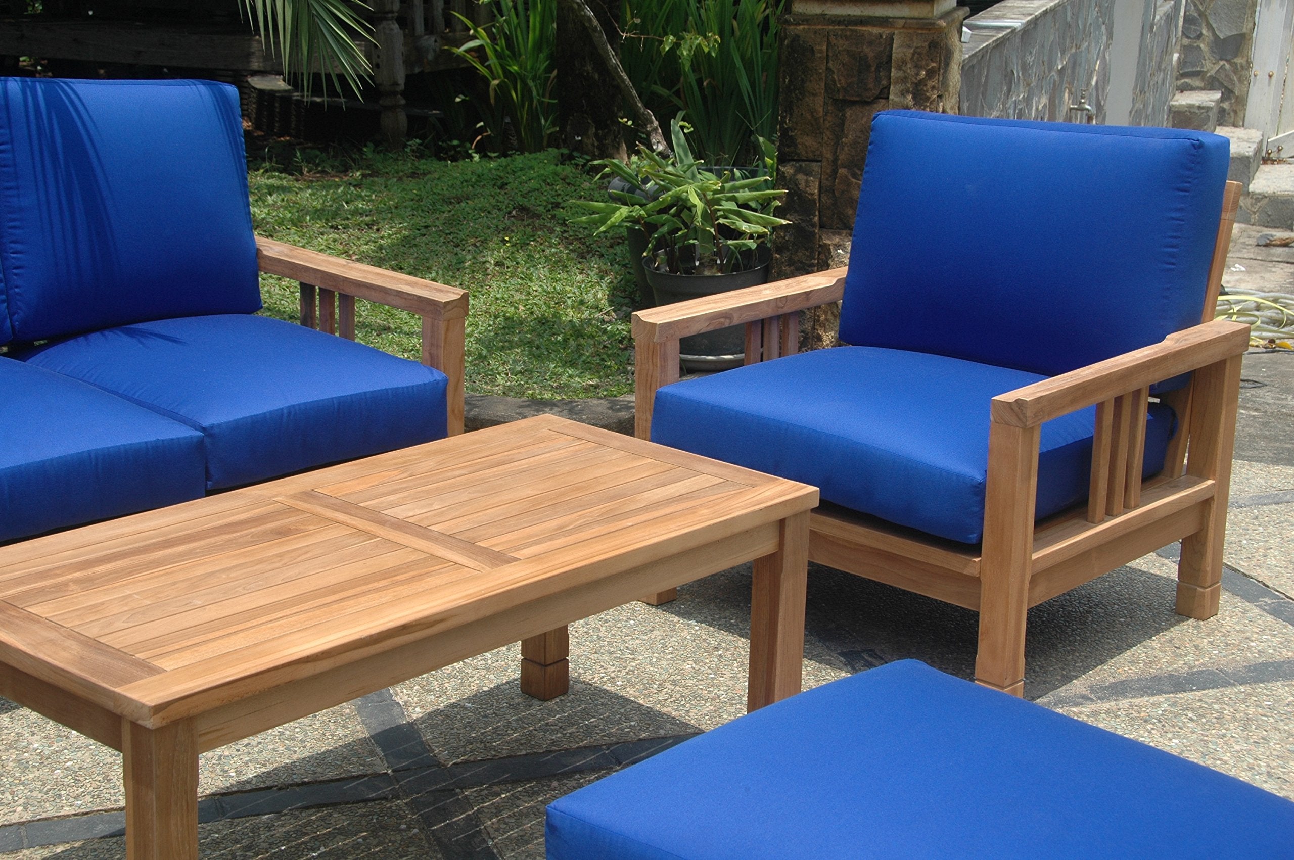 Anderson Teak SET-253 - No Cushion South Bay Deep Seating Collection