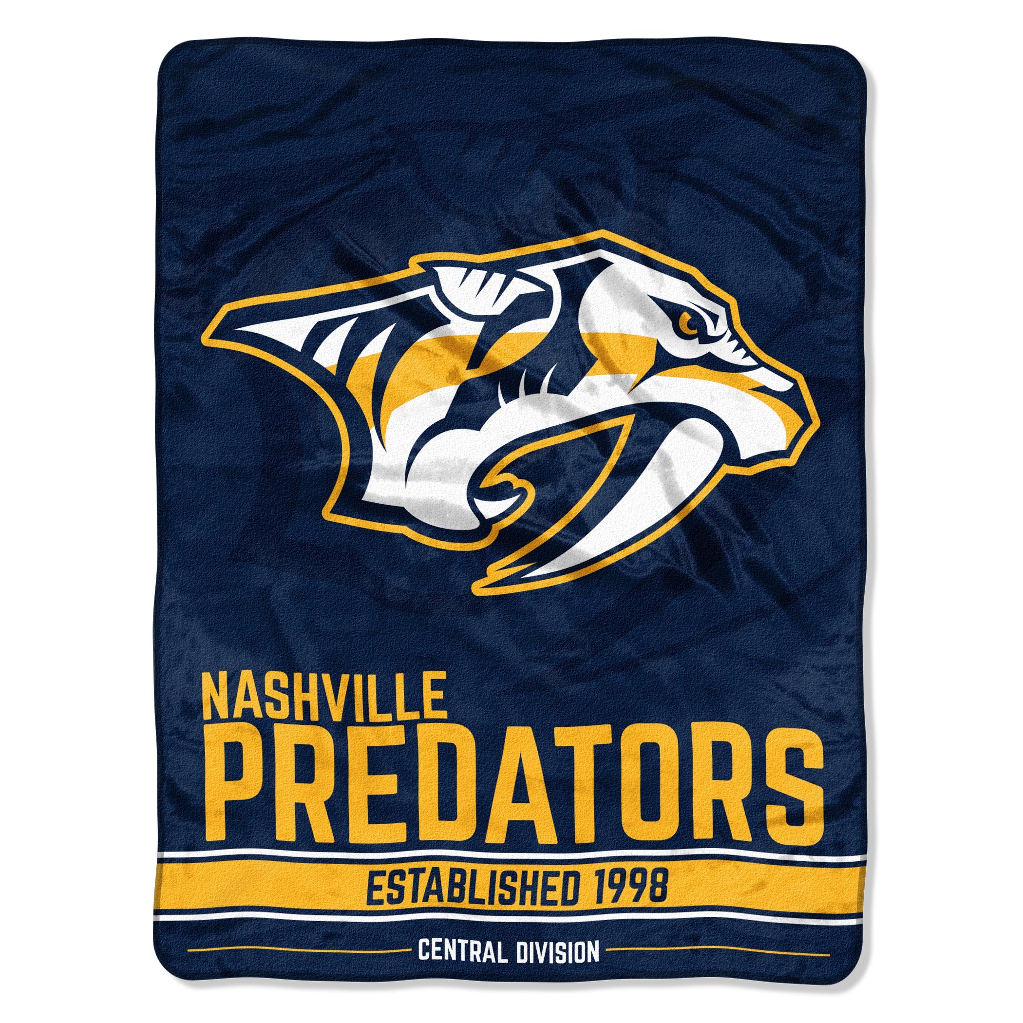 Northwest Nhl Nashville Predators Unisex-Adult Micro Raschel Throw Blanket, 46'' X 60'', Break Away