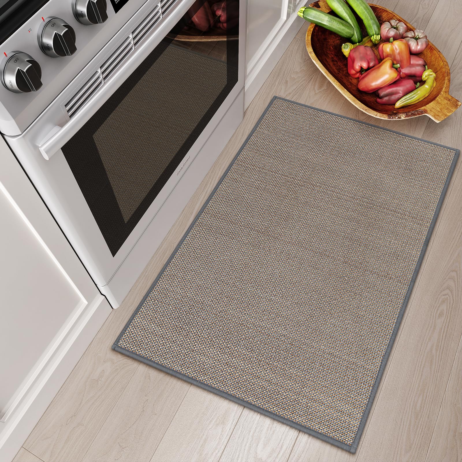 Lahome Farmhouse Kitchen Entryway Rug, 2X3 Door Mat Indoor Entrance Washable Small Bathroom Rugs For Bedroom Non Slip Throw Rug