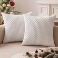Miulee Christmas Throw Pillow Covers Soft Corduroy Decorative Set Of 2 Boho Striped Pillow Covers Pillowcases Farmhouse Home Dec