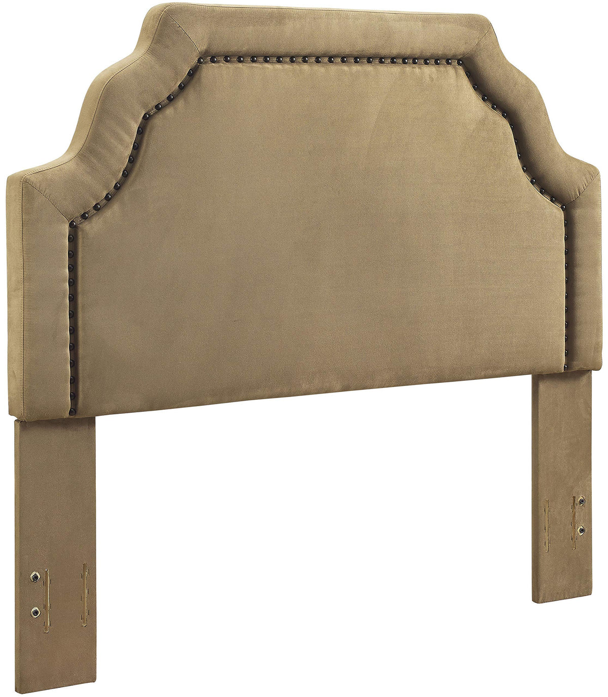 Crosley Furniture Loren Upholstered Bed Headboard, Camel Microfiber, King/California King