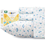 California Design Den Floral Sheets Pattern Twin Sheet Set - Luxury 400 Thread Count 100% Cotton Sheets (Blooming Meadows)