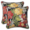Pillow Perfect Tropic Floral Indoor/Outdoor Accent Throw Pillow, Plush Fill, Weather, And Fade Resistant, Large Throw - 18.5' X