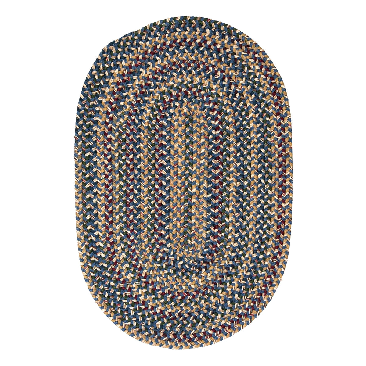 Twilight Round Area Rug, 12 By 12-Feet, Federal Blue