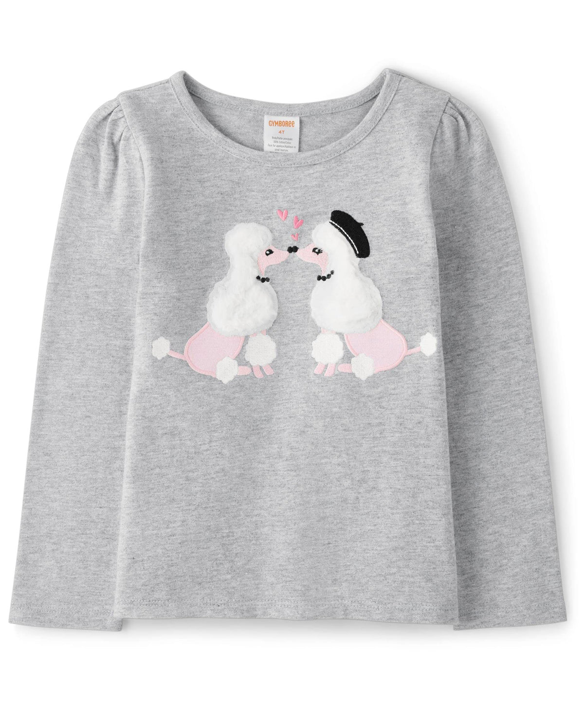 Gymboree,And Toddler Embroidered Graphic Long Sleeve T-Shirts,Poodles,12-18 Months