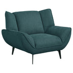 Coaster Home Furnishings Acton Upholstered Flared Arm Chair Teal Blue