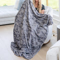 Graced Soft Luxuries Large Throw Blanket Super Soft Comfy Warm Elegant Cozy Faux Fur For Home, Sofas, Couches, Beds, Chairs (Lar