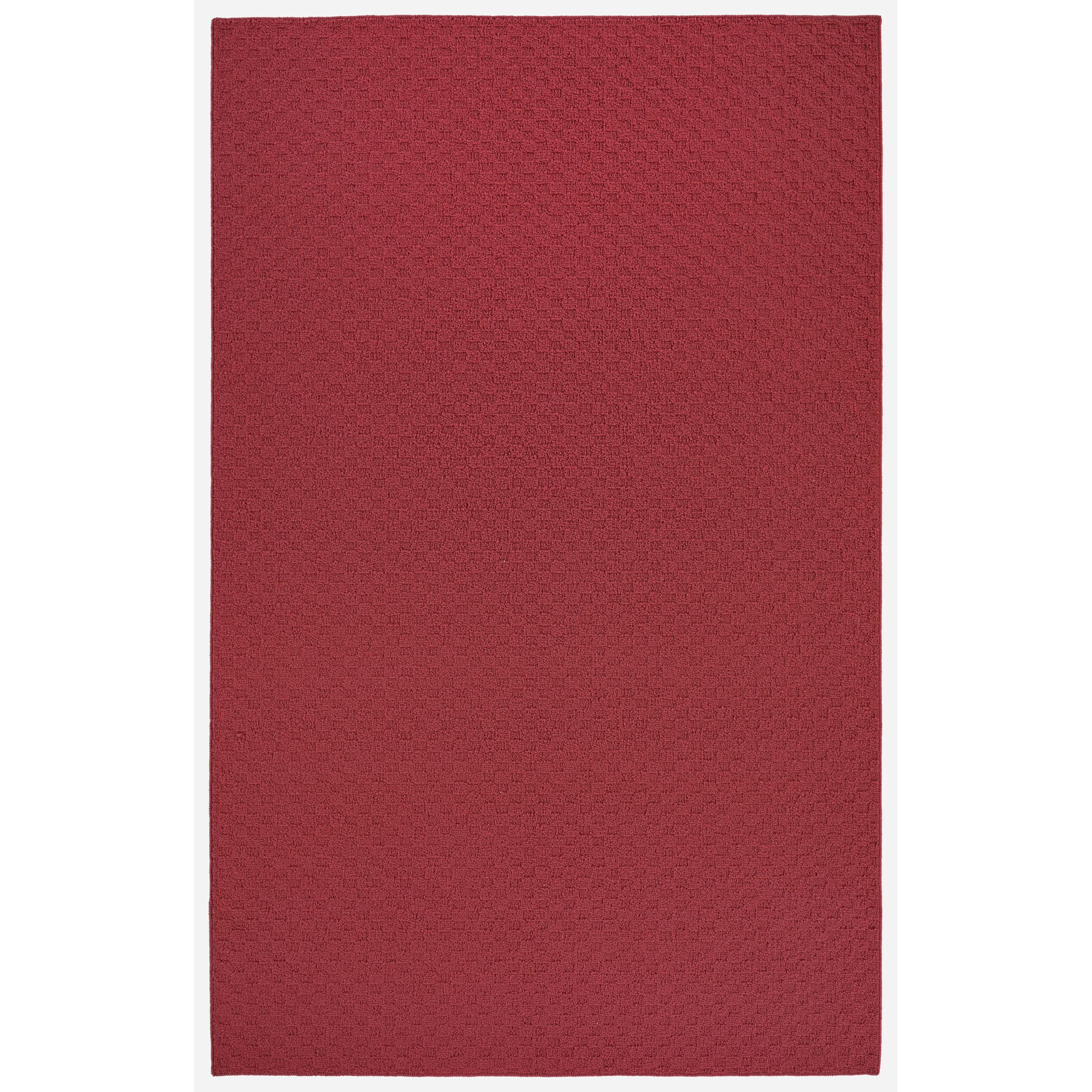 Garland Rug Town Square Chili Red 12' x 15' Stain Resistant Indoor Area Rug