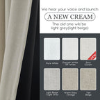 Panelsburg Light Grey Curtains 108 Inches Long For Livingroom 2 Panel Sets No Grommets Back Loop Pretty Blackout Earth Tone Heat