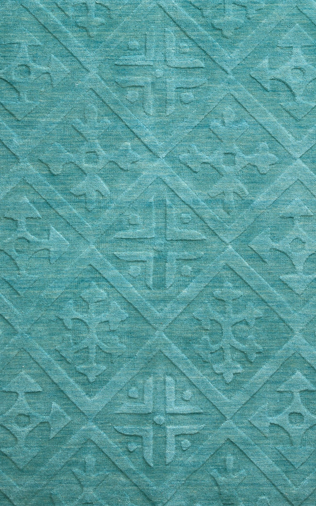 Rizzy Home | Tc8272 | Technique Collection | Wool Area Rug | 8' X 10' | Blue/Aqua Solid