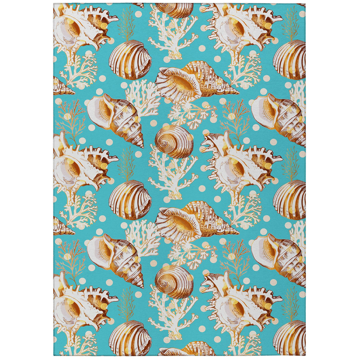Dalyn Rugs Seabreeze Sz6 Teal Washable 2'6&quot; X 3'10&quot; Indoor Outdoor Area Rug, Easy Clean, Machine Washable, Non Shedding, Bedroom, Living Room, Dining Room, Kitchen, Patio Rug