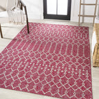 Jonathan Y Smb108Q-9 Ourika Moroccan Geometric Textured Weave Indoor Outdoor Area-Rug, Bohemian Rustic Easy-Cleaning,Bedroom,Kit