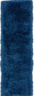 Addison Rugs Aurora Aau31 Blue 2'3" X 7'6" Rectangle Soft Shag Runner Rug, Easy Clean, Plush, Bedroom, Entryway, Laundry Room, Living Room, Dining Room, Kitchen Rug