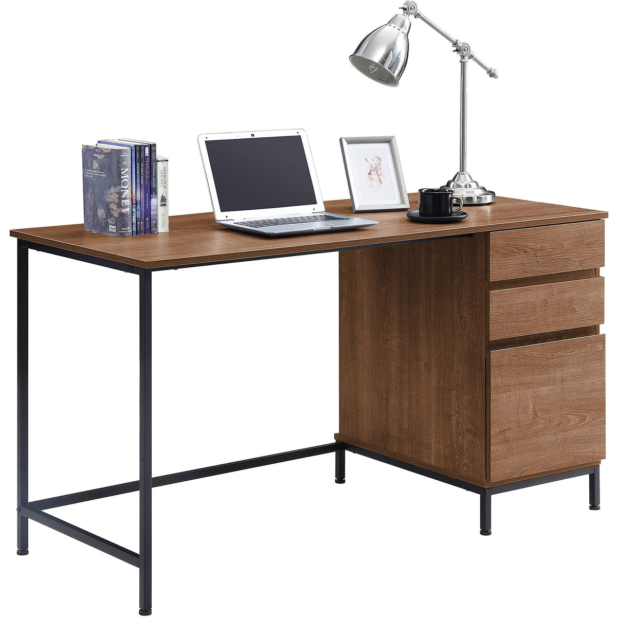 Lorell, LLR97615, SOHO 3-Drawer Desk, 1 Each