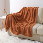Bearberry Super Soft Fluffy Throw Blanket Lightweight Cozy Warm Bed Blankets For Couch Bed Sofa All Season (Caramel, 60   X80