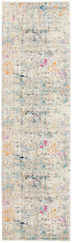 Safavieh Madison Collection Runner Rug - 2'2'' X 8', Grey & Gold, Boho Abstract Distressed Design, Non-Shedding & Easy Care, Ide