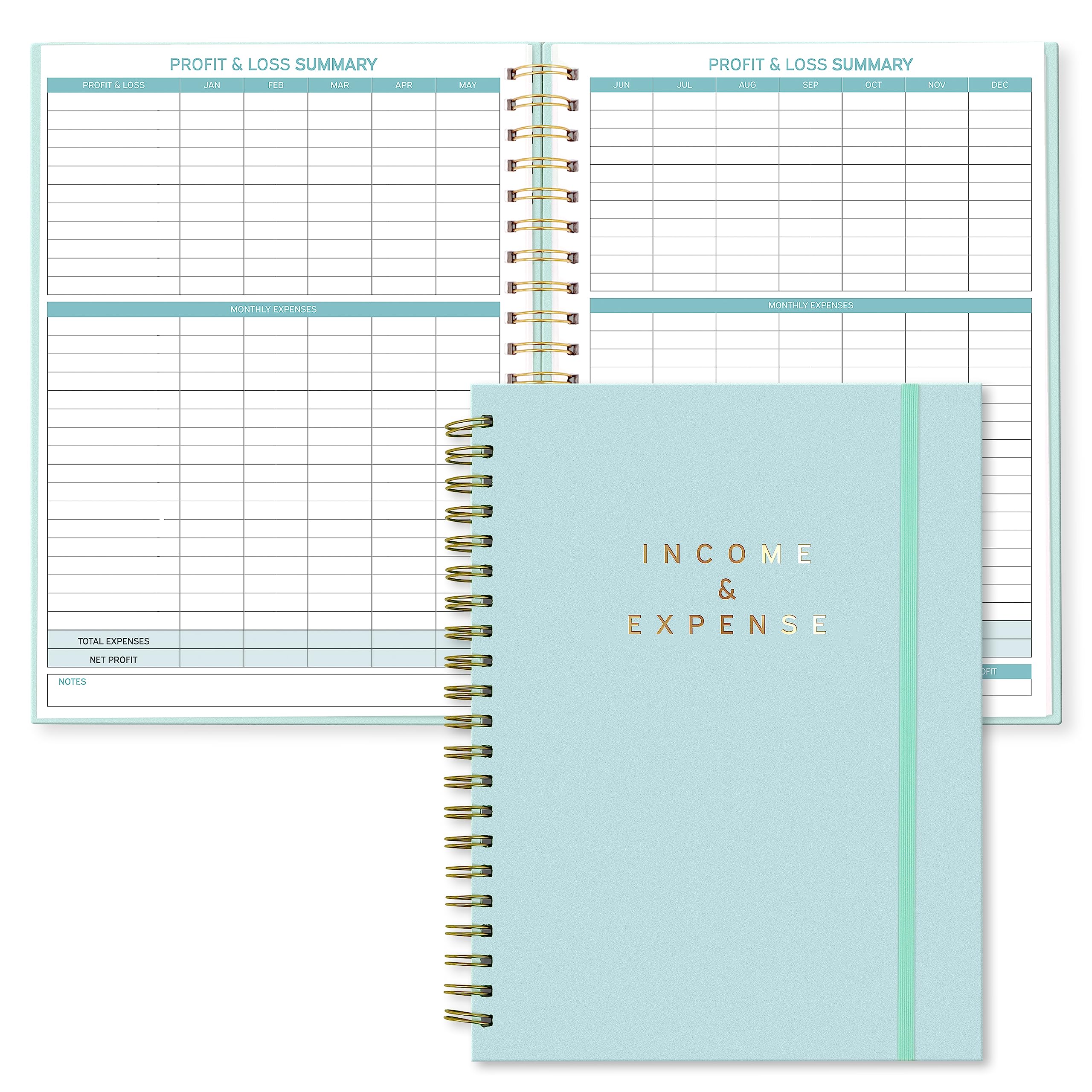 S&O Income And Expense Tracker Notebook For Better Money Management - Bookkeeping Record Book - Income And Expense Log Book Smal