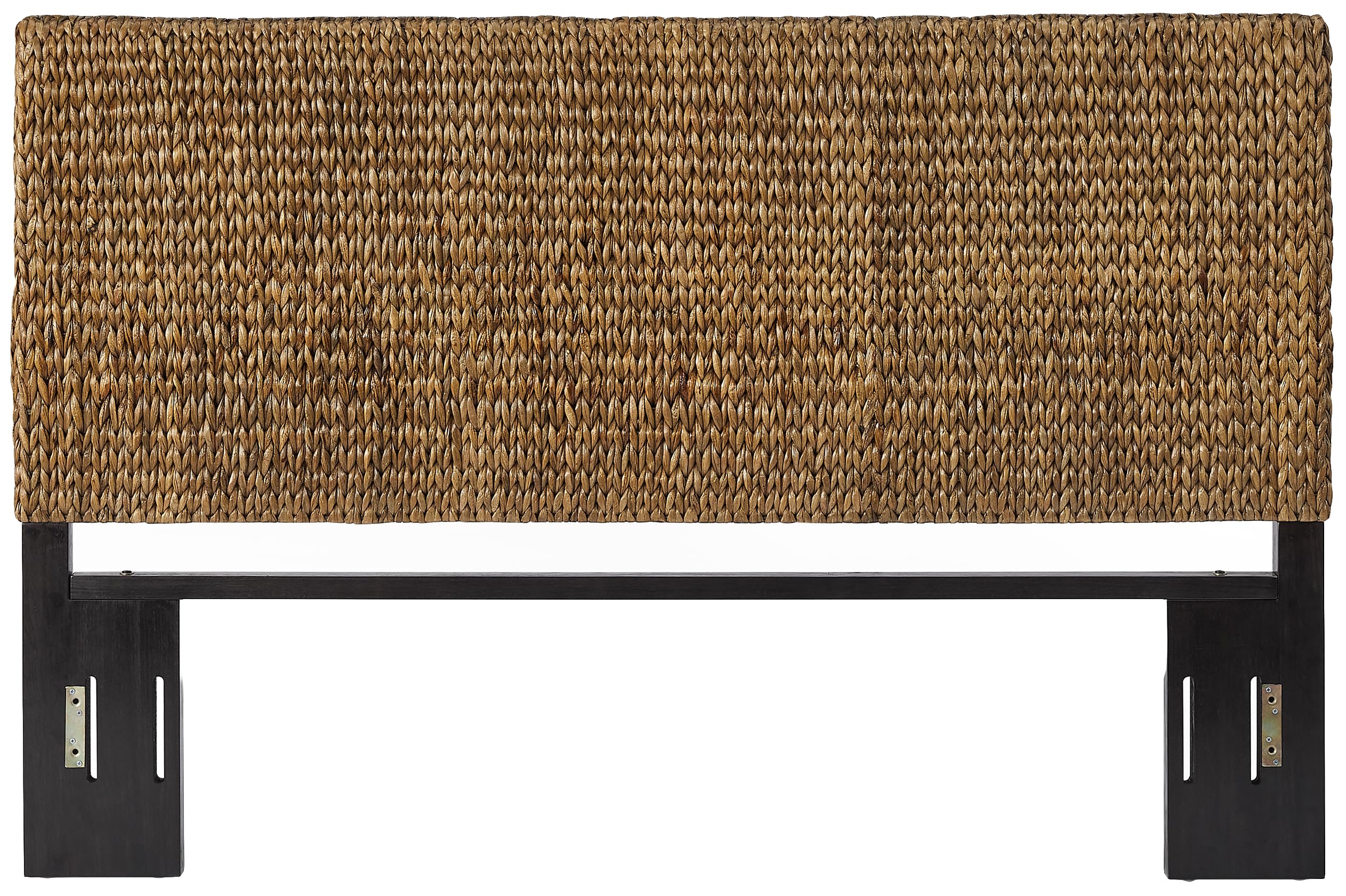 Crosley Furniture Edgewater Boho Natural Fiber Handwoven Rattan Headboard for Queen Size Bed, Seagrass, Queen