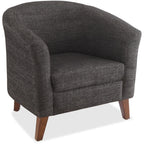Lorell Fabric Club Armchair, Black