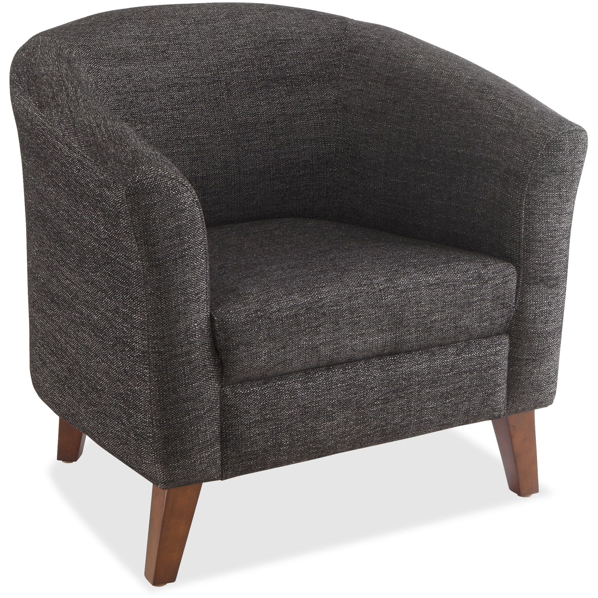 Lorell Fabric Club Armchair, Black