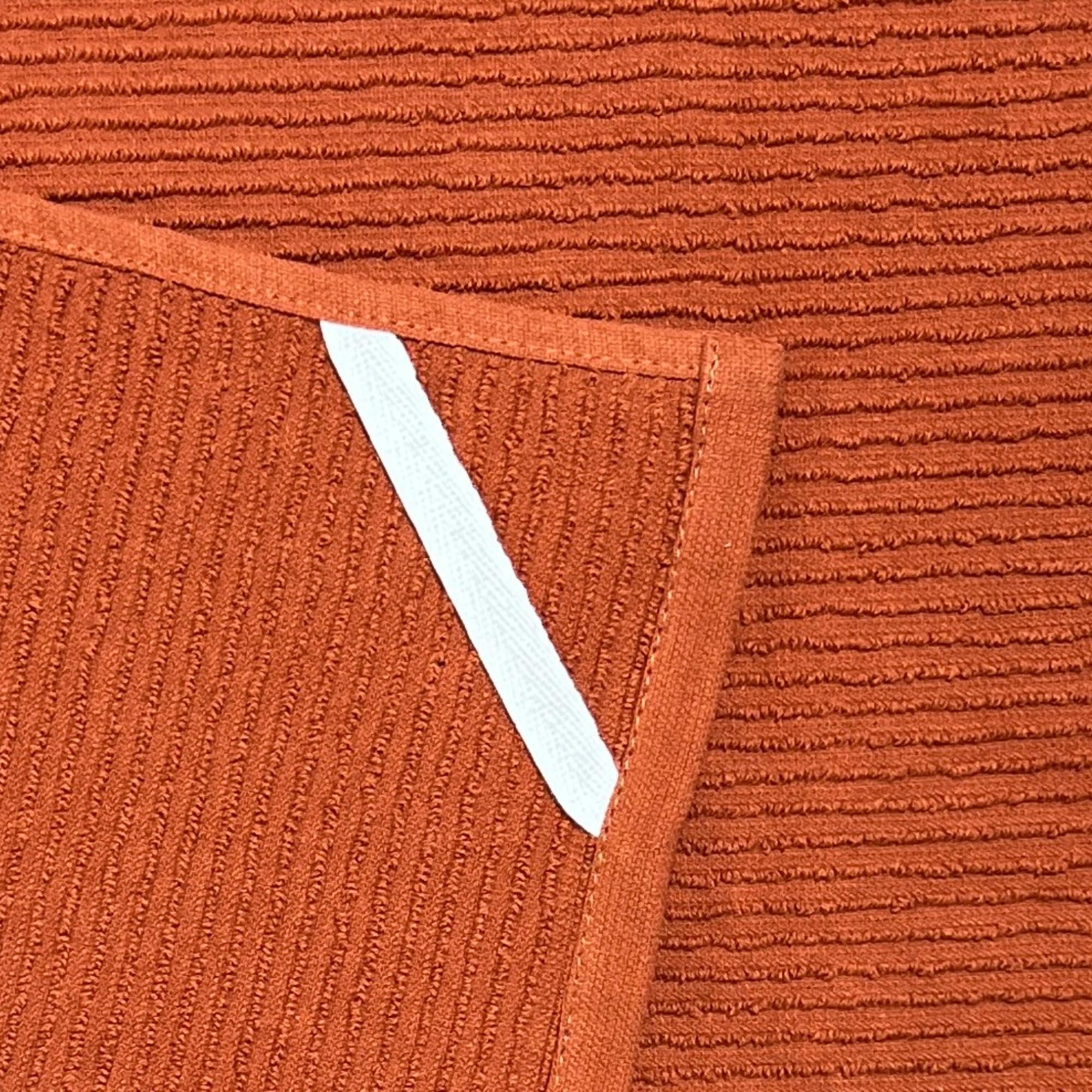 Kitchen Dish Towels For Hands Drying Cleaning Burnt Orange Rust 100% Cotton Soft Cloth Absorbent Terry Loop, Set Of 3 Multipurpo