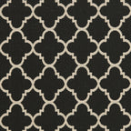 Safavieh Courtyard Collection 2' X 3'7' Black/Beige Cy6918 Trellis Indoor/ Outdoor Waterproof Easy Cleaning Patio Backyard Accent Rug