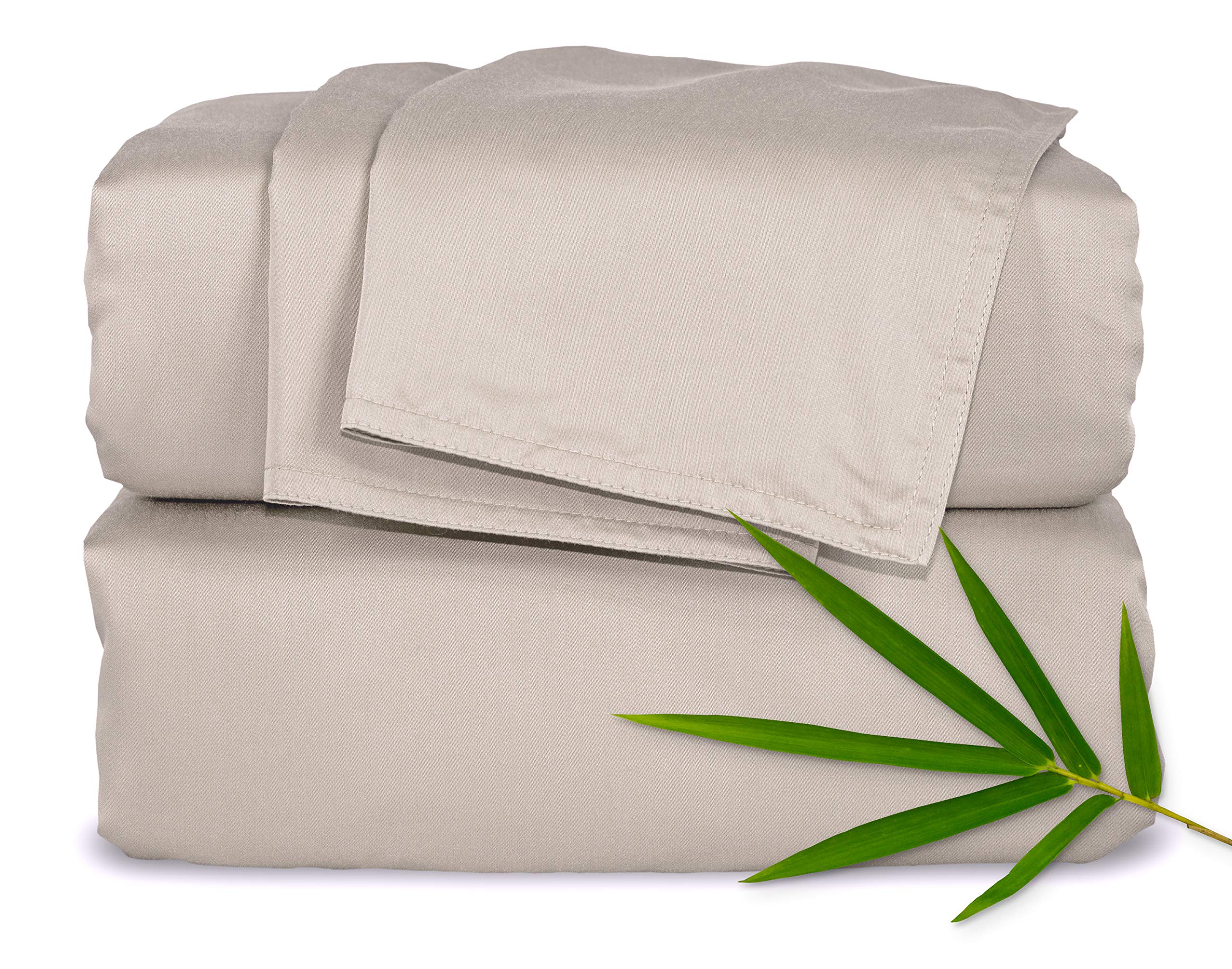 Short Queen Sheets by Pure Bamboo for RV Camper (60x75) - Genuine 100% Organic Viscose Derived from Bamboo Bed Sheet Set, Soft &