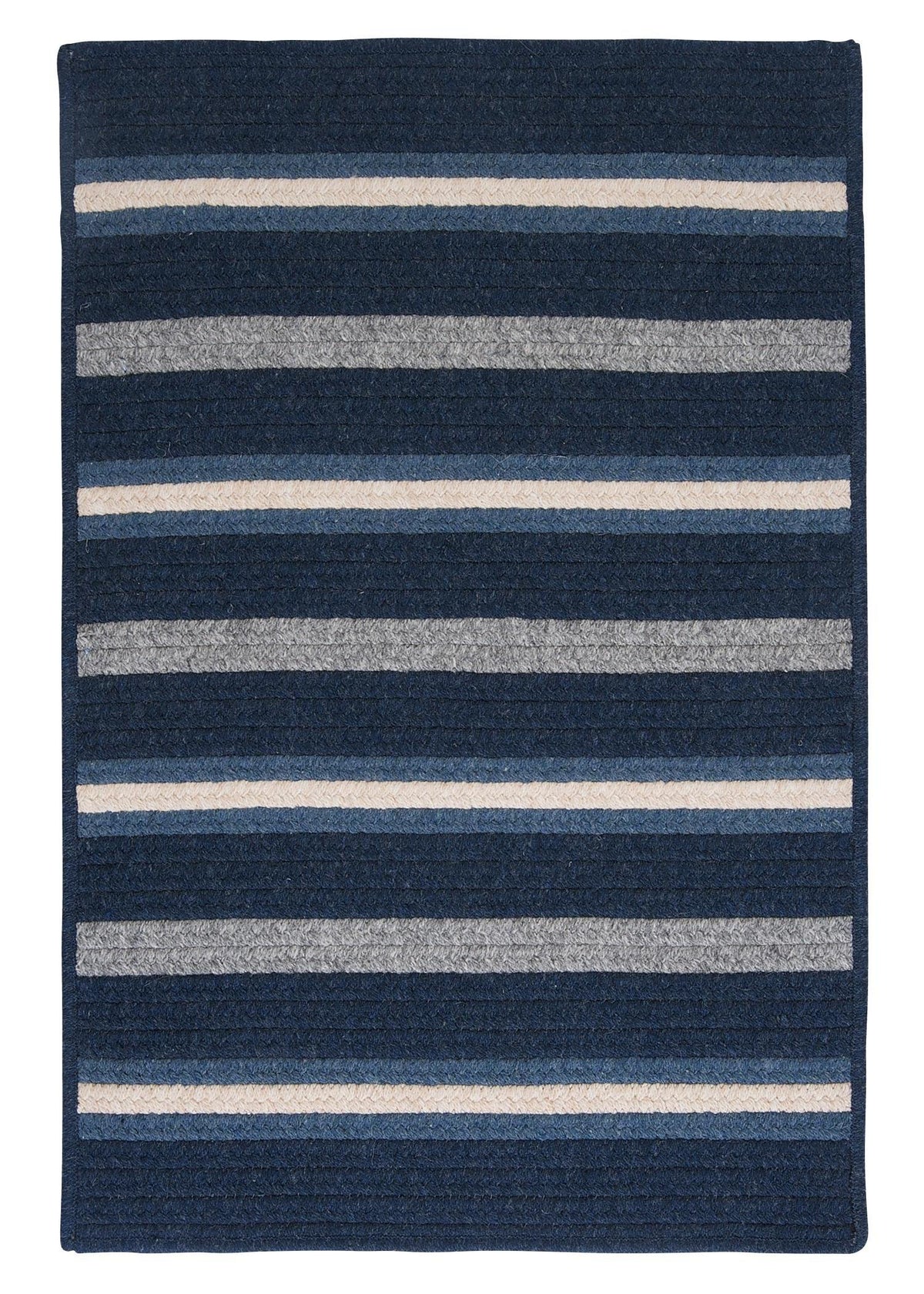 Colonial Mills Salisbury Rug, 2 By 12-Feet, Navy