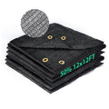 Kesfitt Garden 50% Shade Cloth, Resistant Sun Shade Net 12X12Ft Mesh Tarp With Hdpe Material And Reinforced Grommets Shade Trap