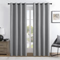 Joydeco 100% Blackout Curtains 120 Inches Long 2 Panels Set, Thermal Insulated Long Curtains& Drapes 2 Burg, Room Darkening Curt