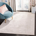 SAFAVIEH Reflection Collection Accent Rug - 3 x 5, Creme & Ivory, Boho Tribal Distressed Design, Non-Shedding & Easy Care, Ide