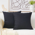 Home Brilliant Halloween Decor Set Of 2 Decoration Cushion Covers For Bed Linen Pillow Cover For Couch, 22 Inch, 55 Cm, Black