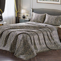 Vonty Satin Sheets Twin Silky Soft Satin Bed Sheets Leopard Print Satin Sheet Set, 1 Deep Pocket Fitted Sheet + 1 Flat Sheet + 1