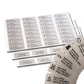 Return Address Labels - 500 Personalized Labels On Sheets (Silver)