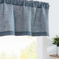 Jinchan Sheer Valance Curtain Linen-Textured Valances For Kitchen Living Room Bedroom Voile Window Valance Light Filtering Farmh