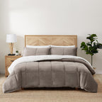 Ugg 00435 Blissful King Comforter Set Reversible Soft Microfiber 3 Pieces Comforter And Pillowcases Machine Washable Soft Cozy B
