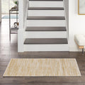 Nourison Essentials Indoor/Outdoor Ivory Gold 2' X 4' Area Rug, Easy Cleaning, Non Shedding, Bed Room, Living Room, Dining Room,
