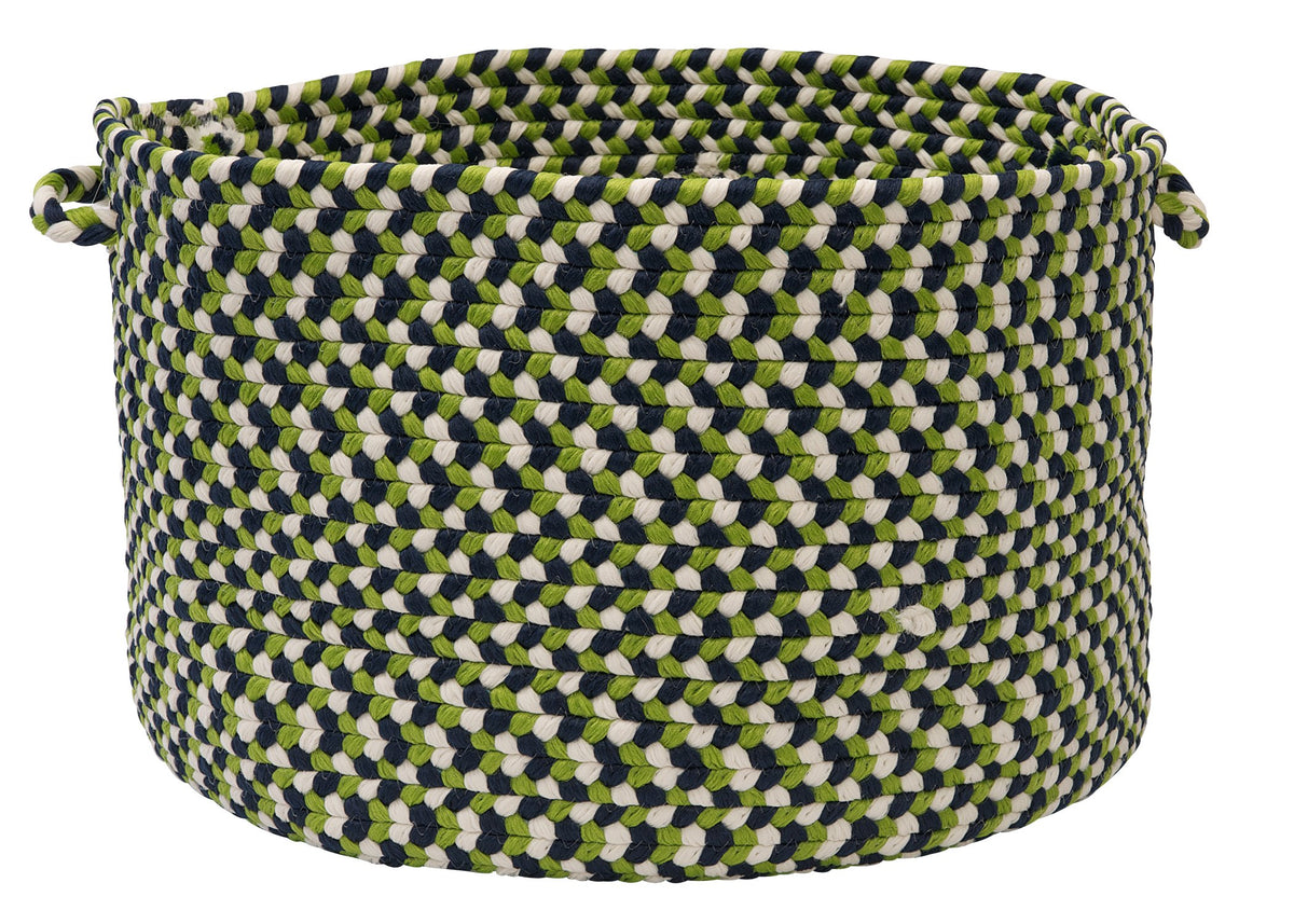 Colonial Mills Ou59 14 By 14 By 10-Inch Carousel Storage Basket, Neon Navy