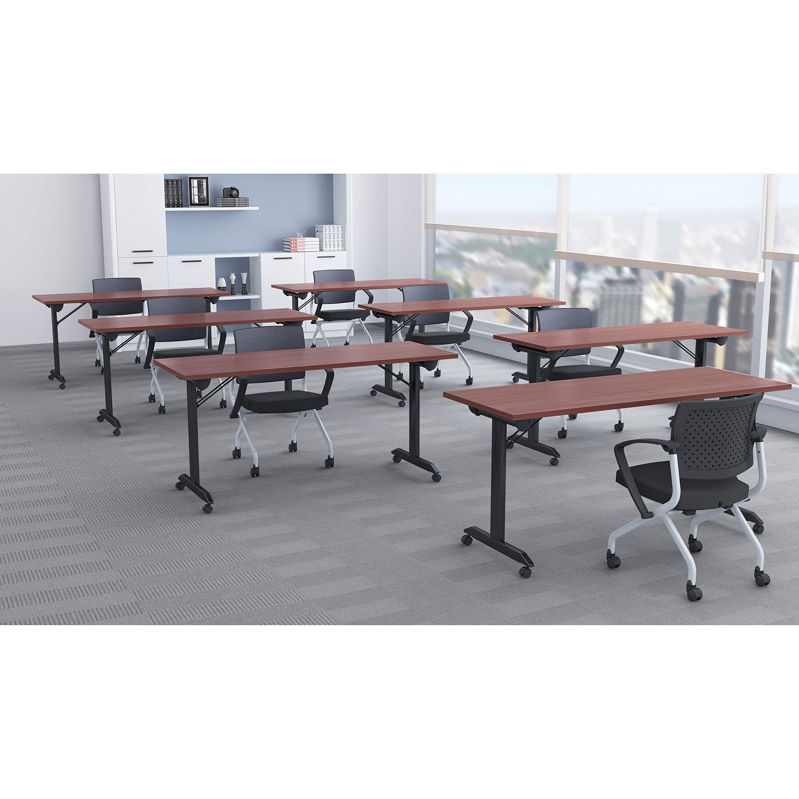 Lorell, LLR60735, Mobile Folding Training Table, 1 Each